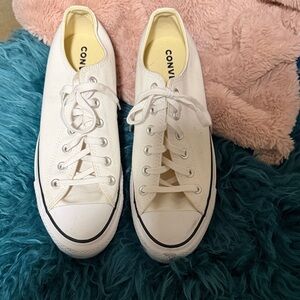 Converse Women's Classic White Canvas Sneakers